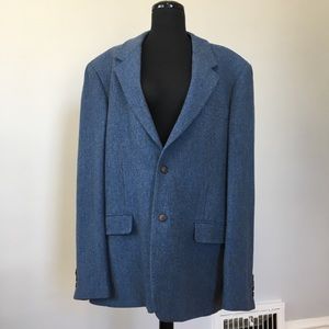 MICHAEL Michael Kors Blue Wool Sport Coat, 46R